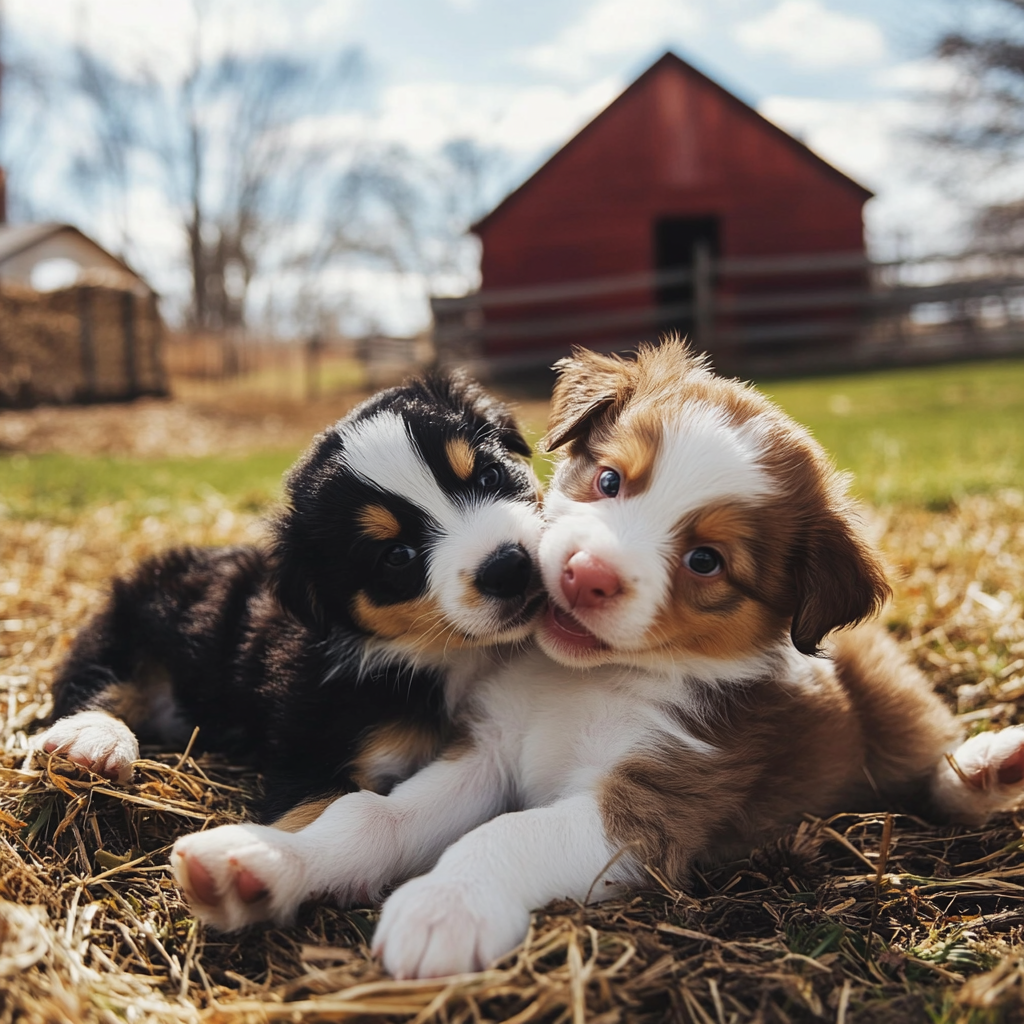 Yorkshire Terrier puppies raised on Amish farmstead"
